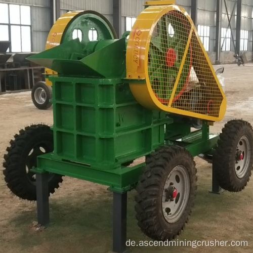 Kleine mobile Dieselmotor-Backenbrecher-Crasher-Maschine